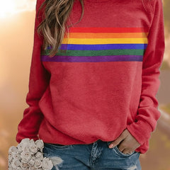 Sudadera oversize de rayas