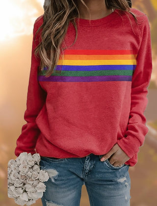 Sudadera oversize de rayas