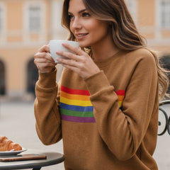 Sudadera oversize de rayas