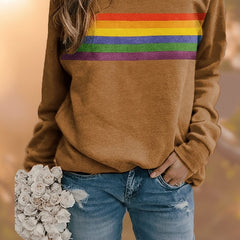 Sudadera oversize de rayas