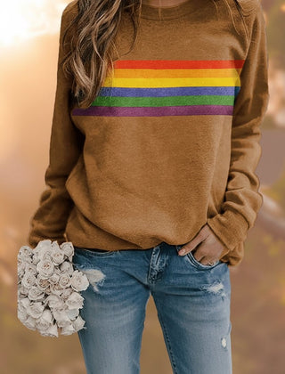 Sudadera oversize de rayas