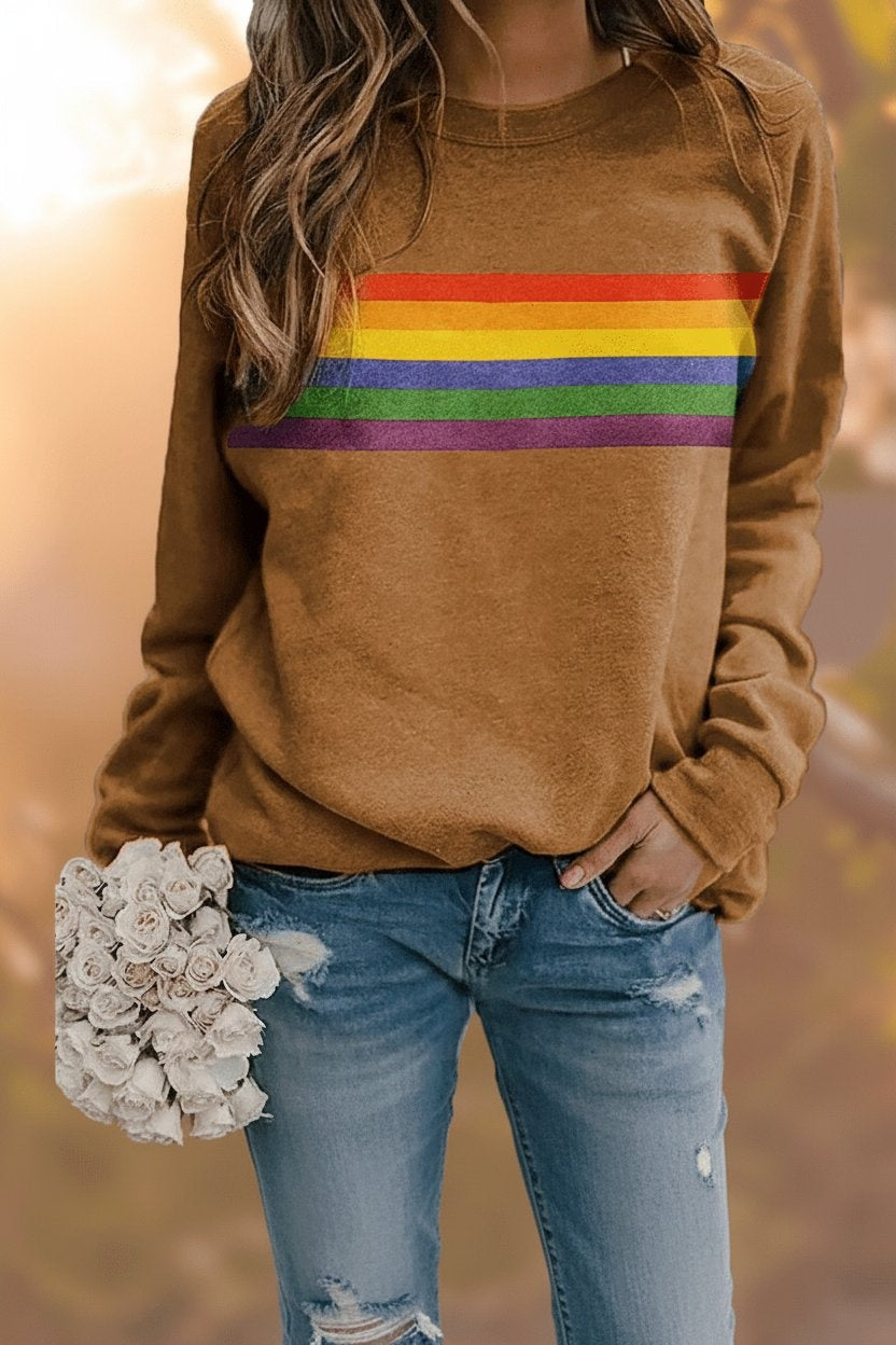 Sudadera oversize de rayas