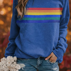 Sudadera oversize de rayas