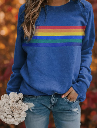 Sudadera oversize de rayas