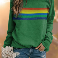 Sudadera oversize de rayas