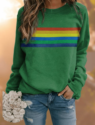 Sudadera oversize de rayas